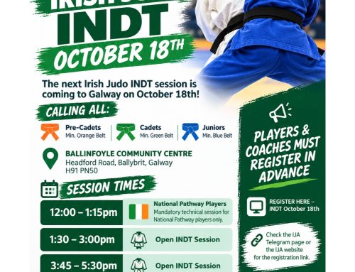 Irish Judo – INDT – 18th October 2026
